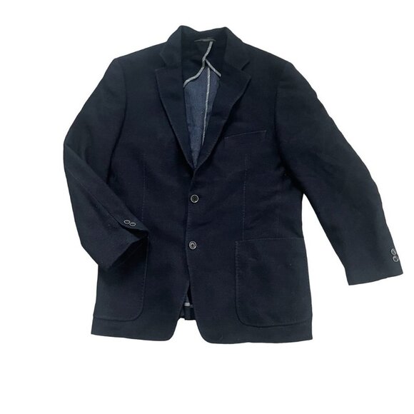Ibiza Other - Ibiza Men's Wool Single Breasted Blazer Jacket Long Sleeve Black SZ 42R